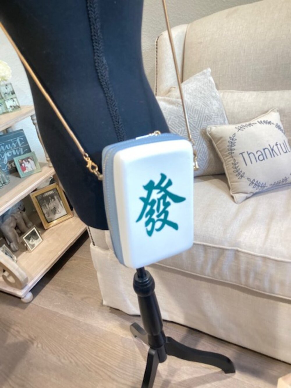 Crossbody Chinese Lettering Bag - never used